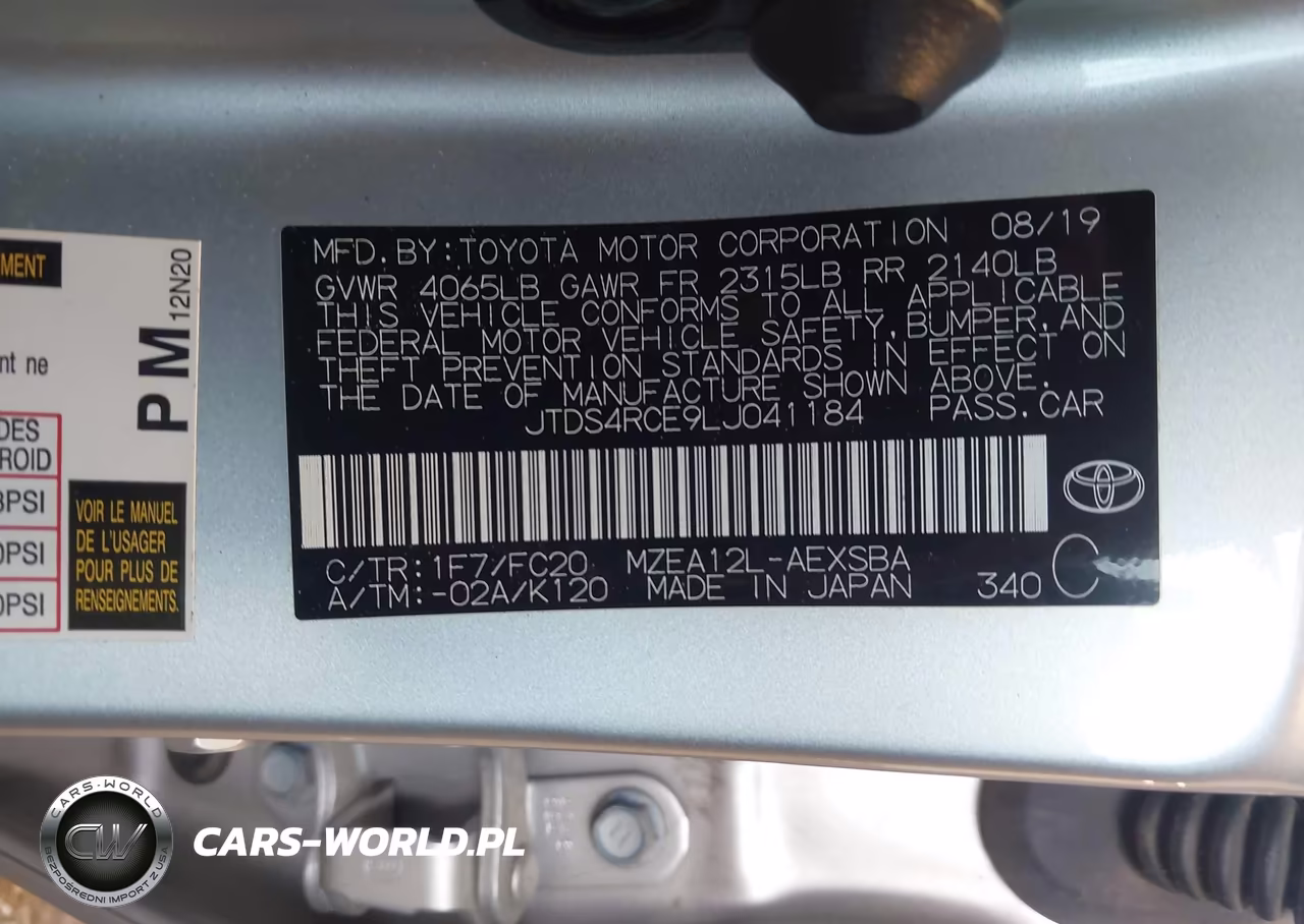 2020 Toyota Corolla Se VIN:JTDS4RCE9LJ041184 - 9