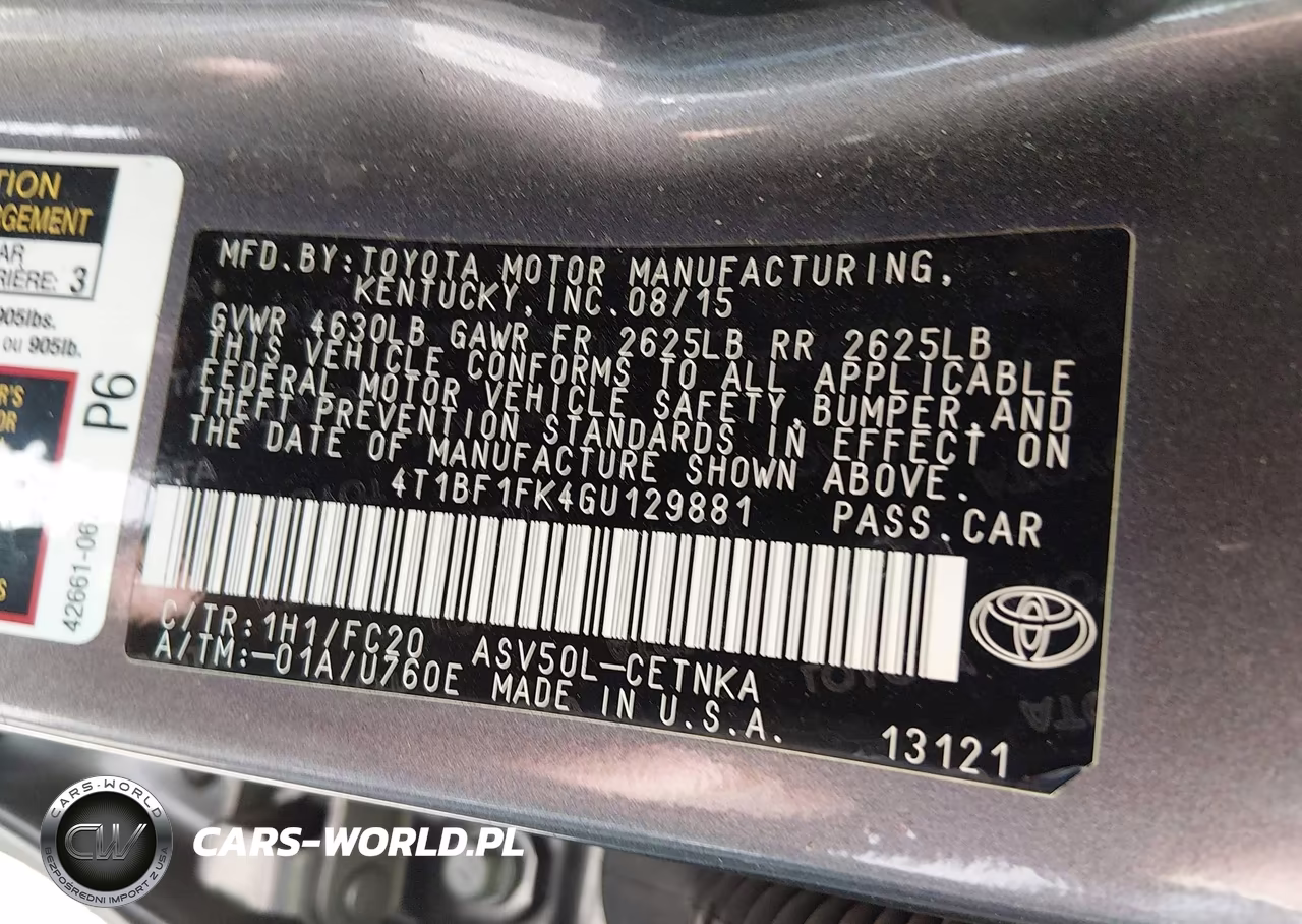 2016 Toyota Camry Le VIN:4T1BF1FK4GU129881 - 9