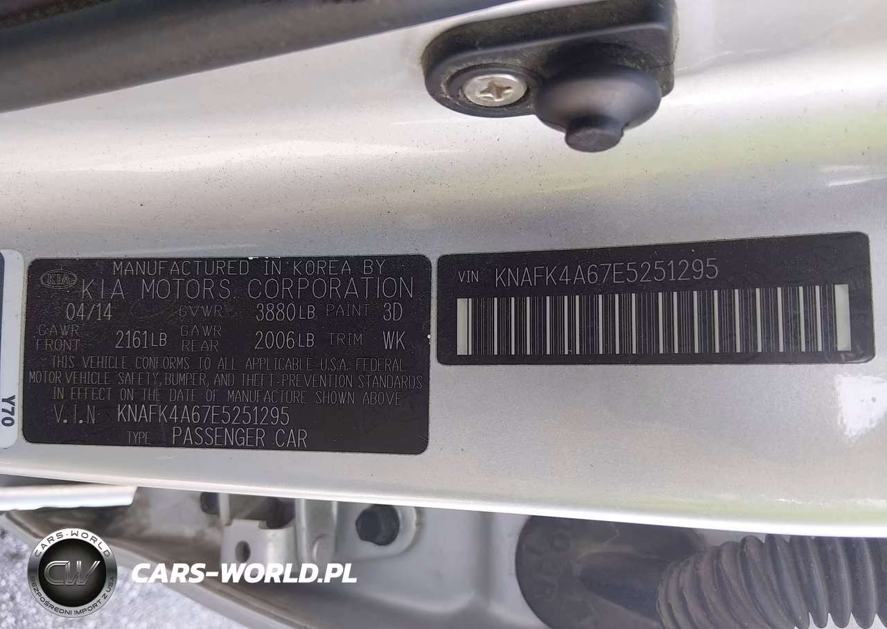 2014 Kia Forte Lx VIN:KNAFK4A67E5251295 - 9