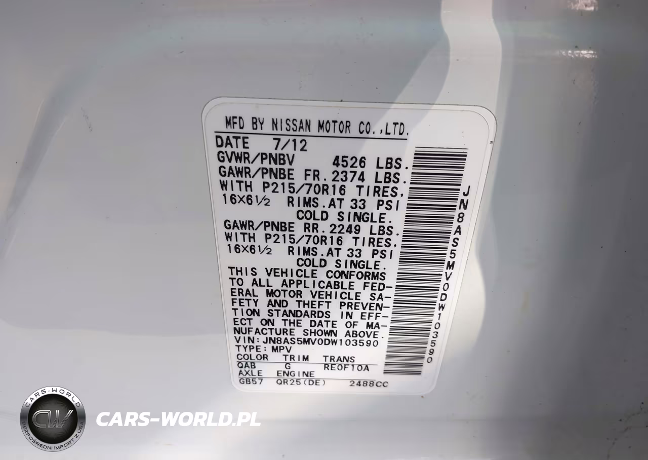 2013 Nissan Rogue S VIN:JN8AS5MV0DW103590 - 9