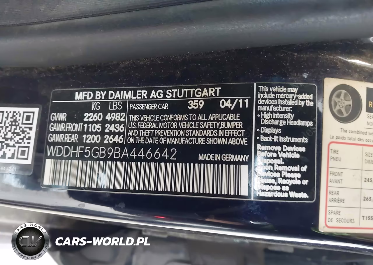 2011 Mercedes-Benz E 350 VIN:WDDHF5GB9BA446642 - 9
