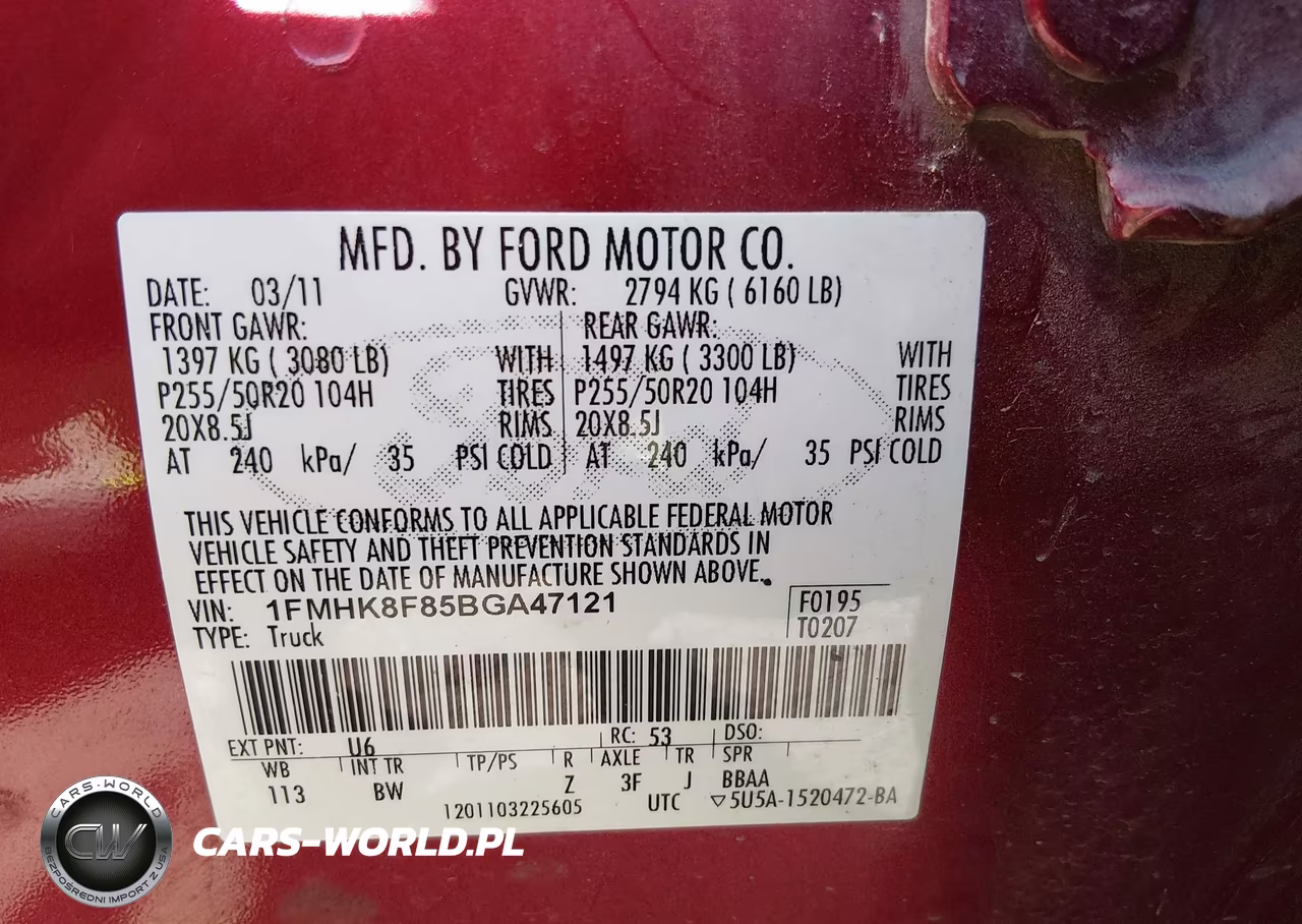 2011 Ford Explorer Limited VIN:1FMHK8F85BGA47121 - 9