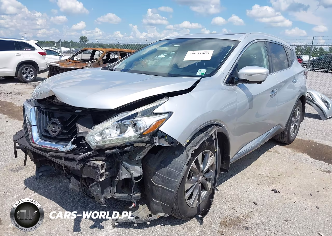 2015 Nissan Murano Sl VIN:5N1AZ2MGXFN277713 - 2
