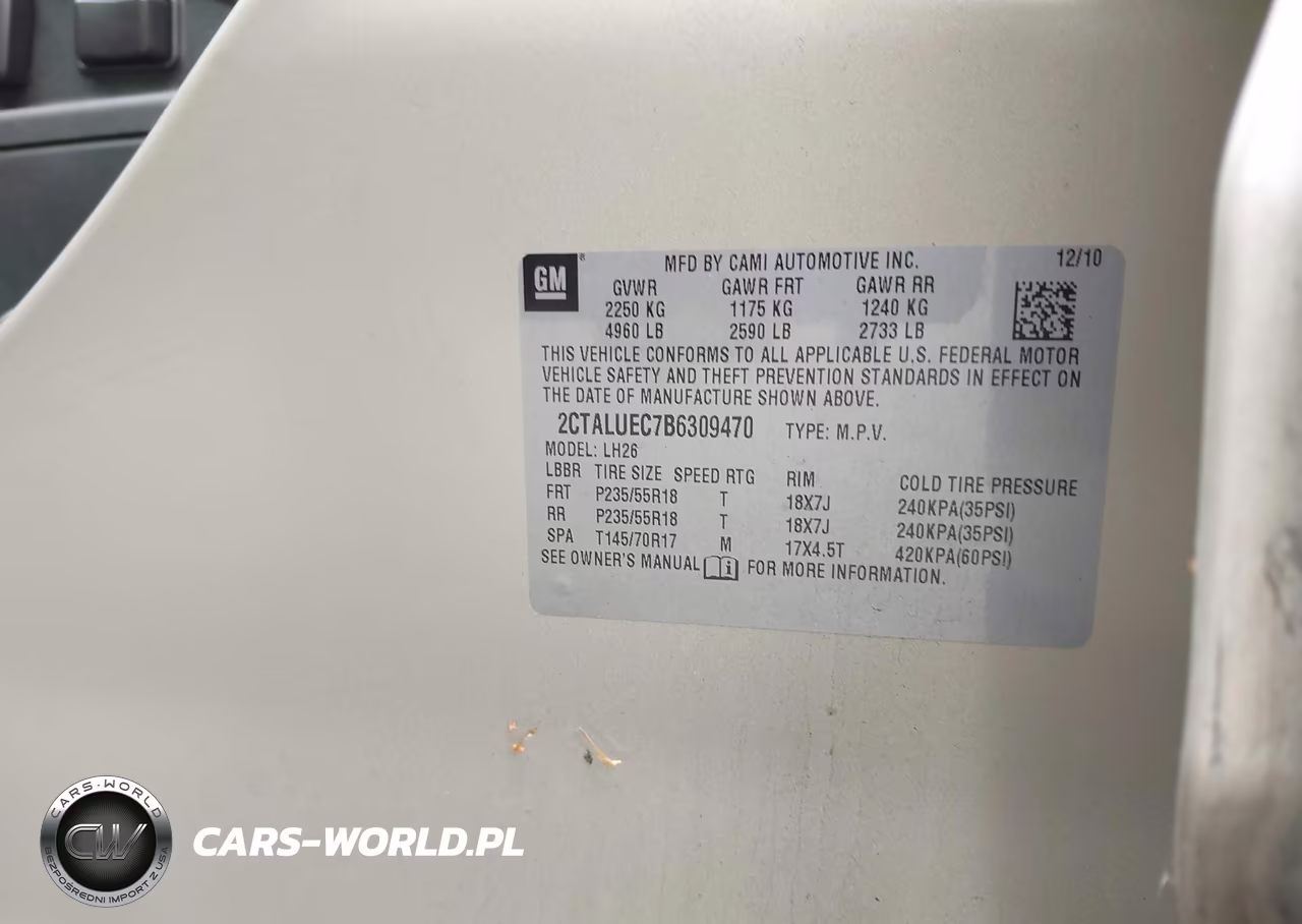 2011 GMC Terrain Slt-1 VIN:2CTALUEC7B6309470 - 9