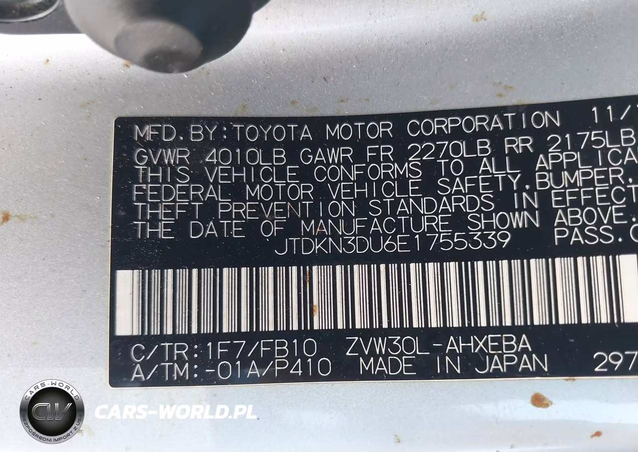 2014 Toyota Prius Three VIN:JTDKN3DU6E1755339 - 9
