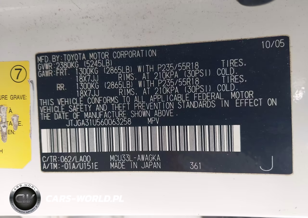2006 LEXUS RX 330 VIN:JTJGA31U560063258 - 9