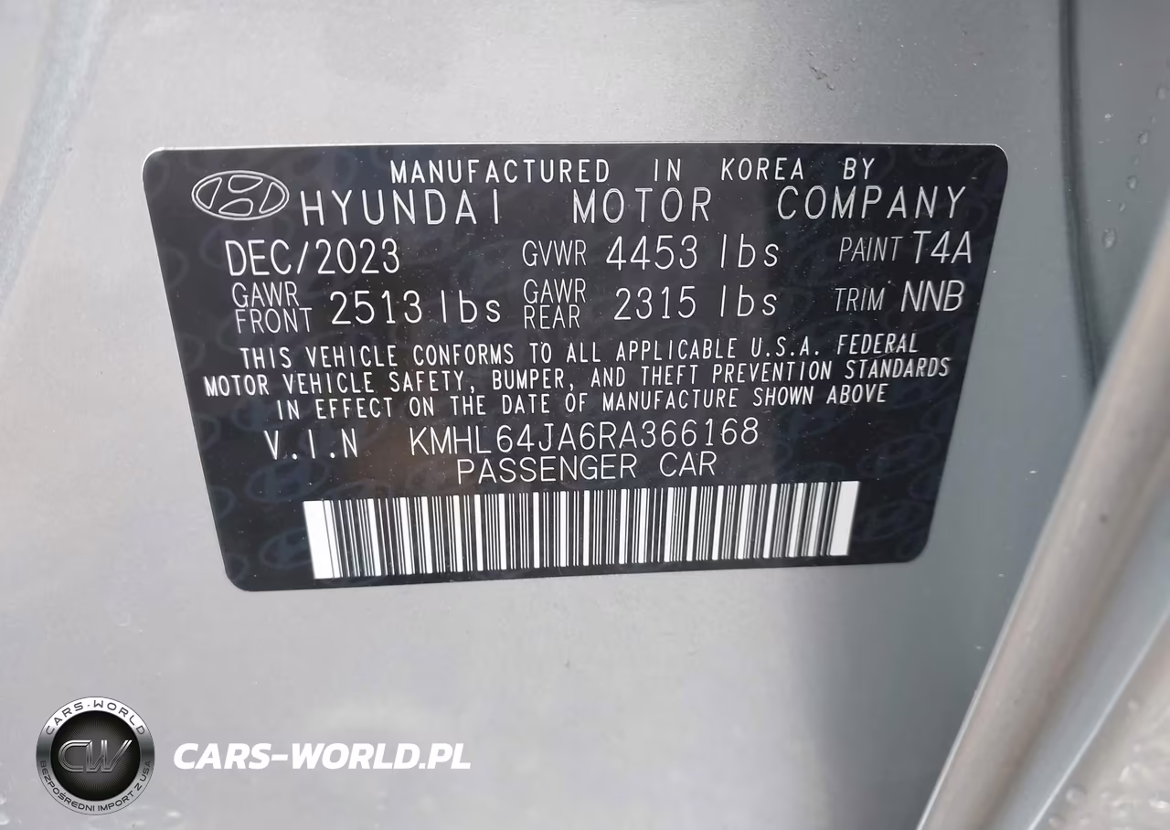 2024 Hyundai Sonata Sel VIN:KMHL64JA6RA366168 - 9