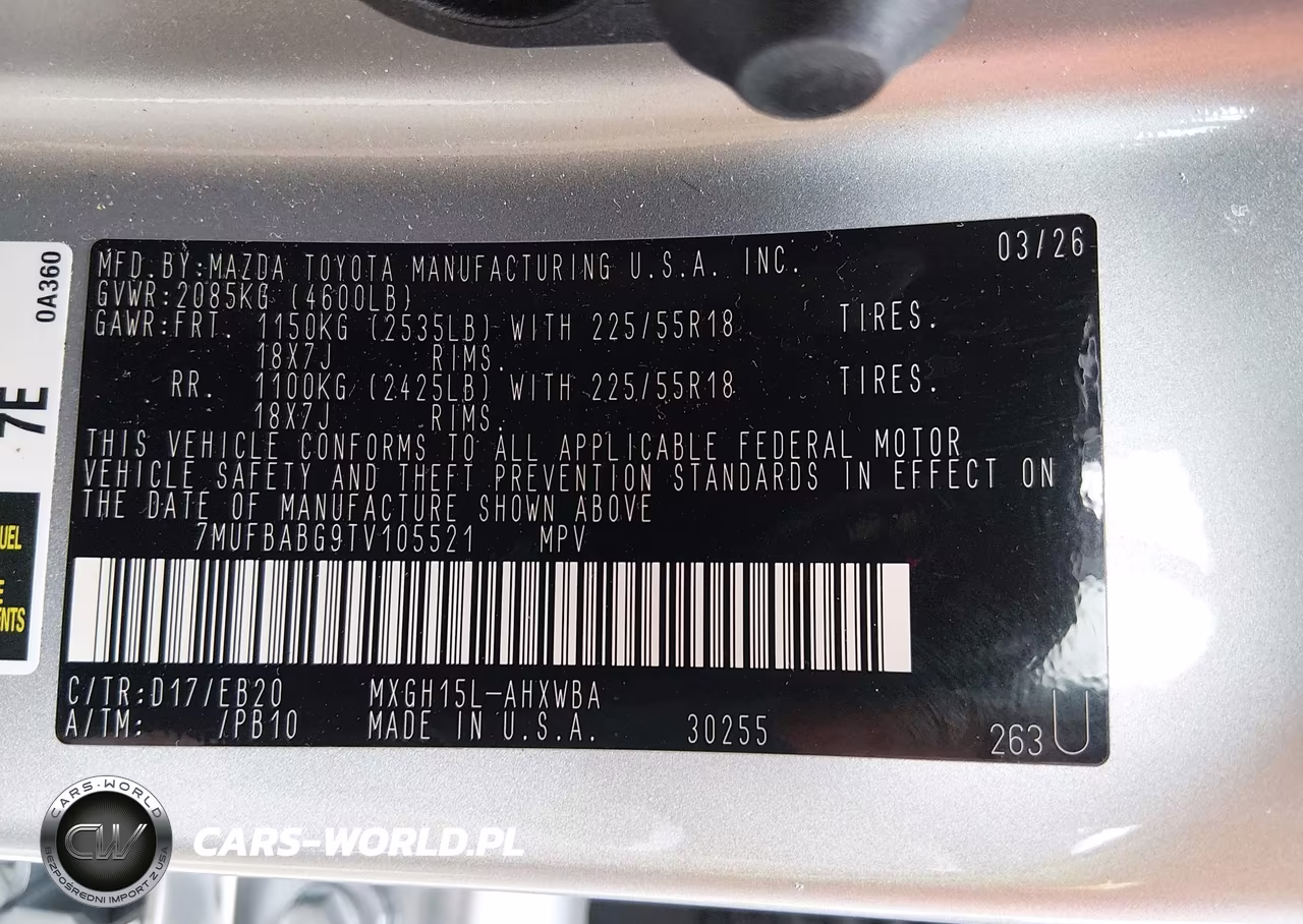 2026 Toyota Corolla Cross Hybrid Xse VIN:7MUFBABG9TV105521 - 9