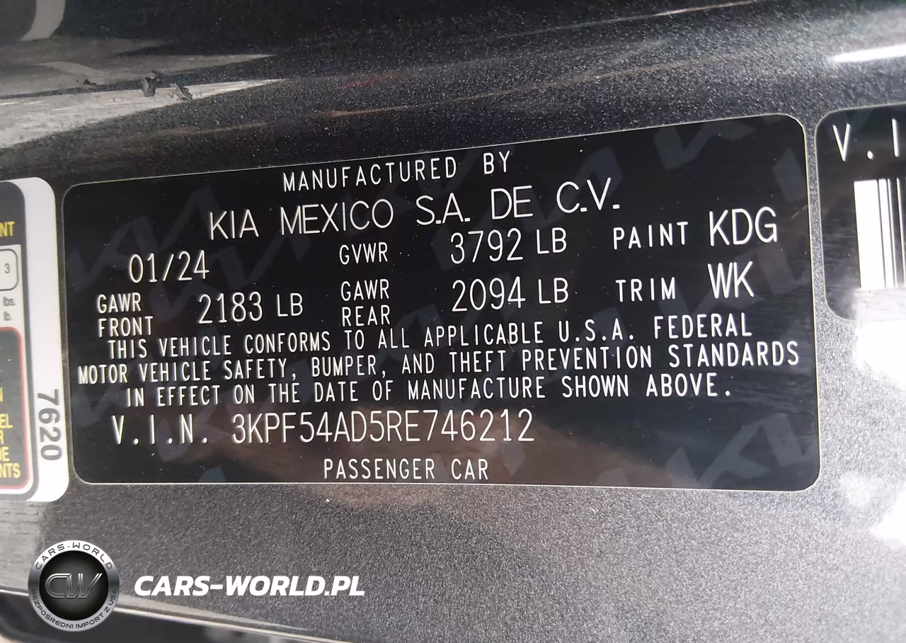 2024 Kia Forte Gt-Line VIN:3KPF54AD5RE746212 - 9