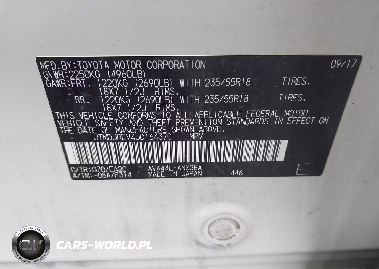 2018 Toyota Rav4 Hybrid Limited VIN:JTMDJREV4JD164370 - 9