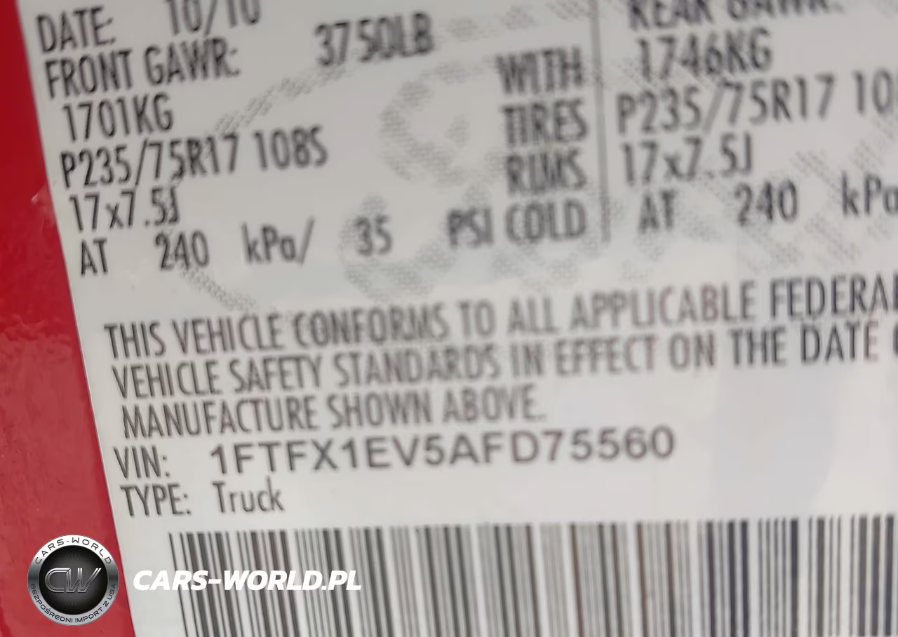 2010 Ford F-150 Fx4-Lariat-Xl-Xlt VIN:1FTFX1EV5AFD75560 - 9