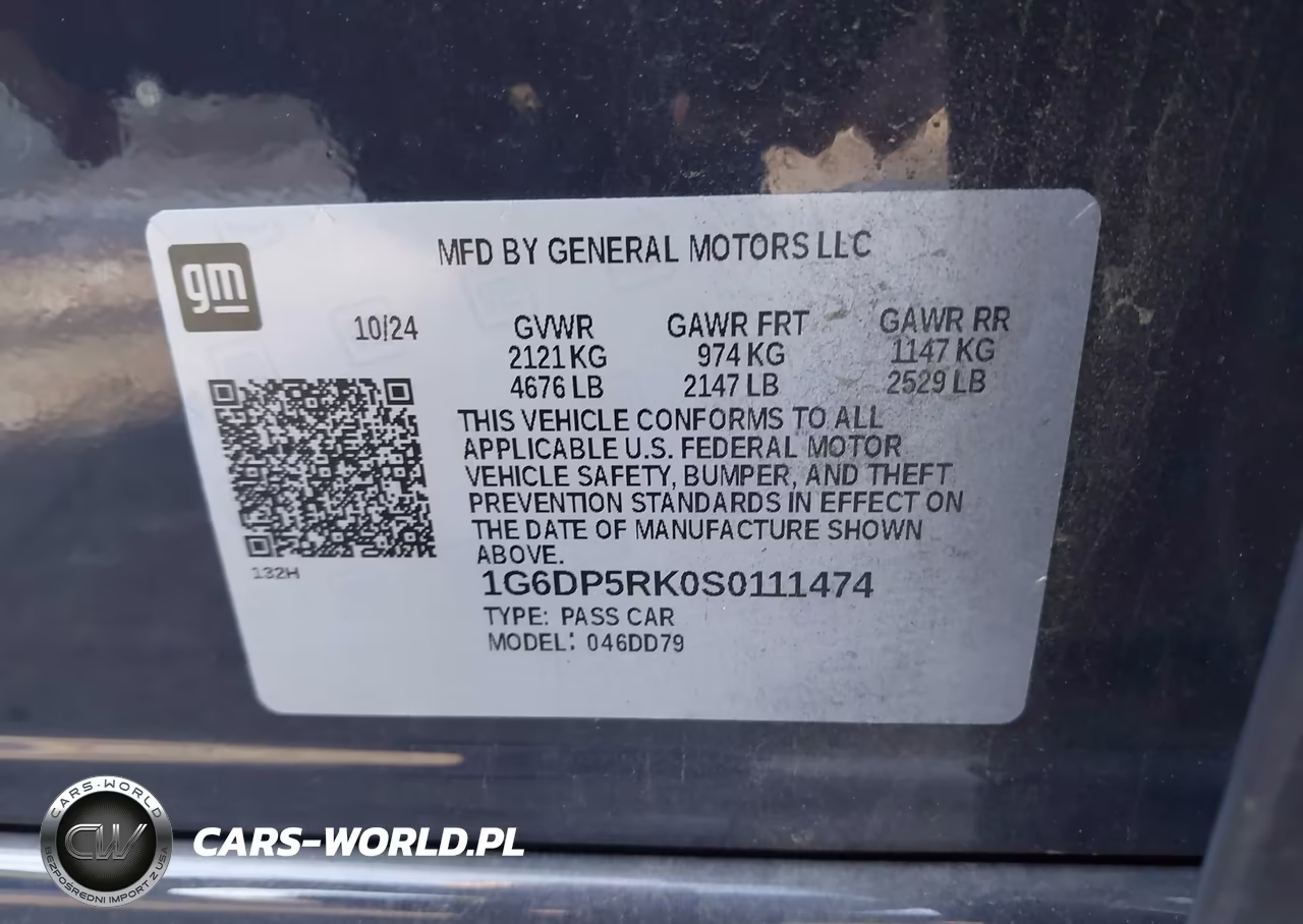 2025 Cadillac Ct5 Sport Rwd VIN:1G6DP5RK0S0111474 - 9