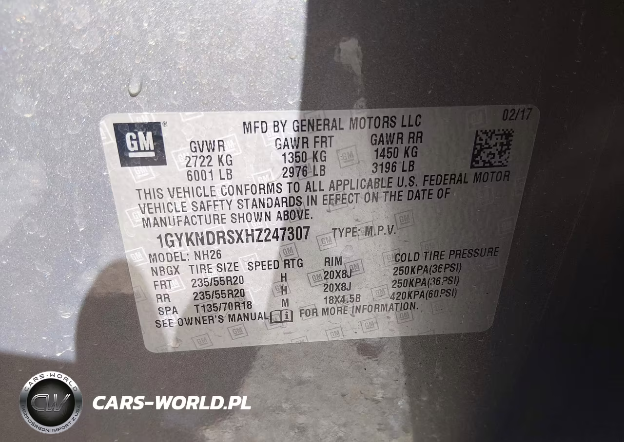 2017 Cadillac Xt5 Luxury VIN:1GYKNDRSXHZ247307 - 9
