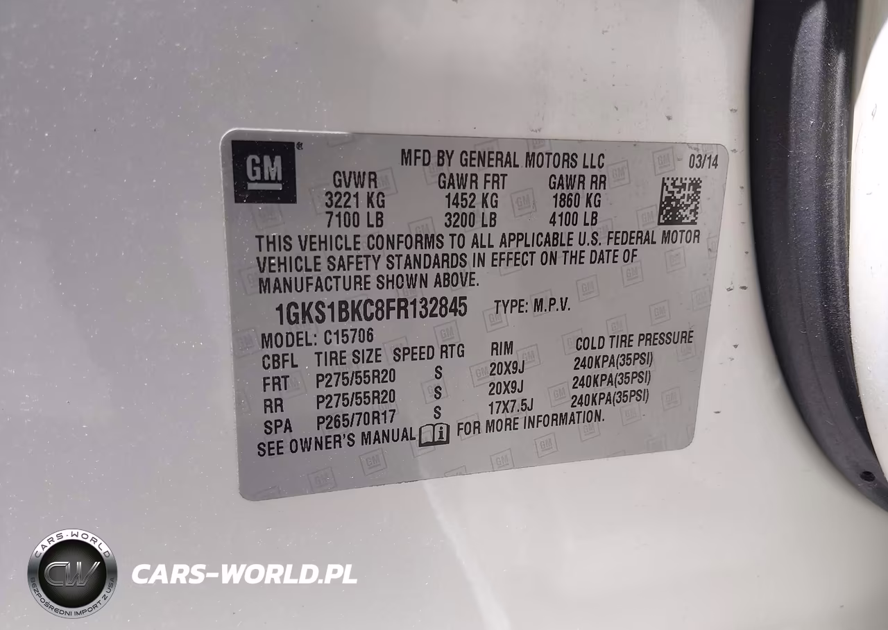2015 GMC Yukon Slt VIN:1GKS1BKC8FR132845 - 9