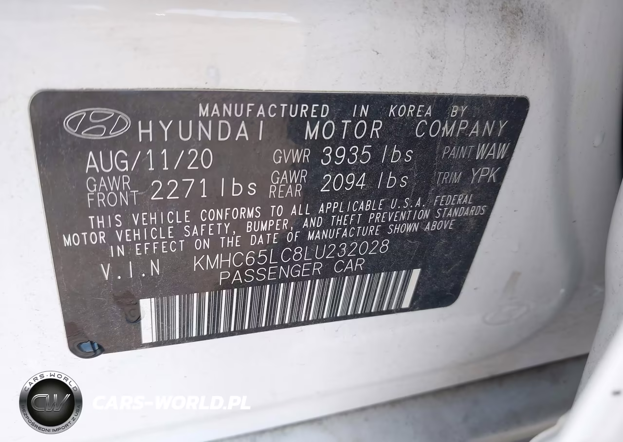 2020 Hyundai Ioniq Hybrid Blue VIN:KMHC65LC8LU232028 - 9