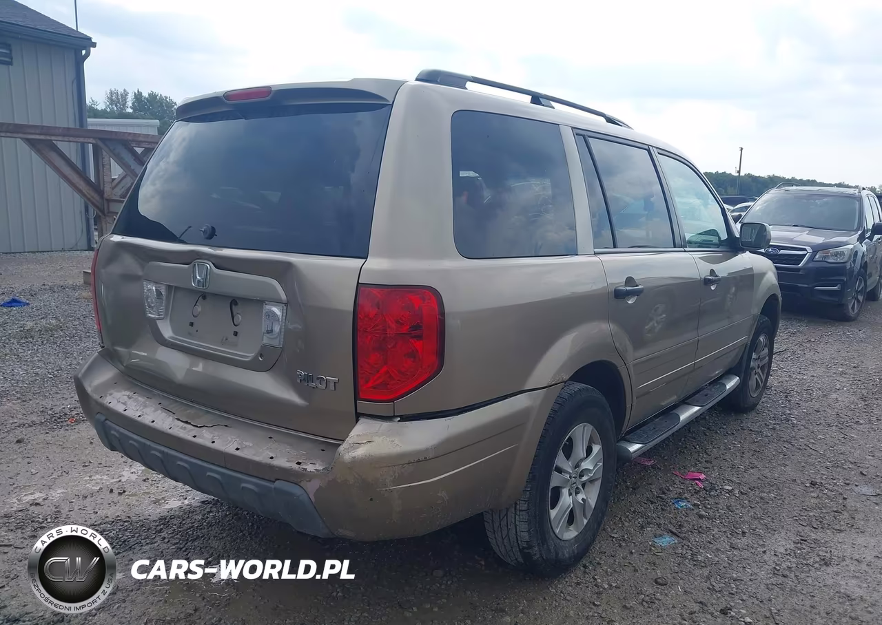2005 Honda Pilot Ex-L VIN:2HKYF18545H535222 - 4