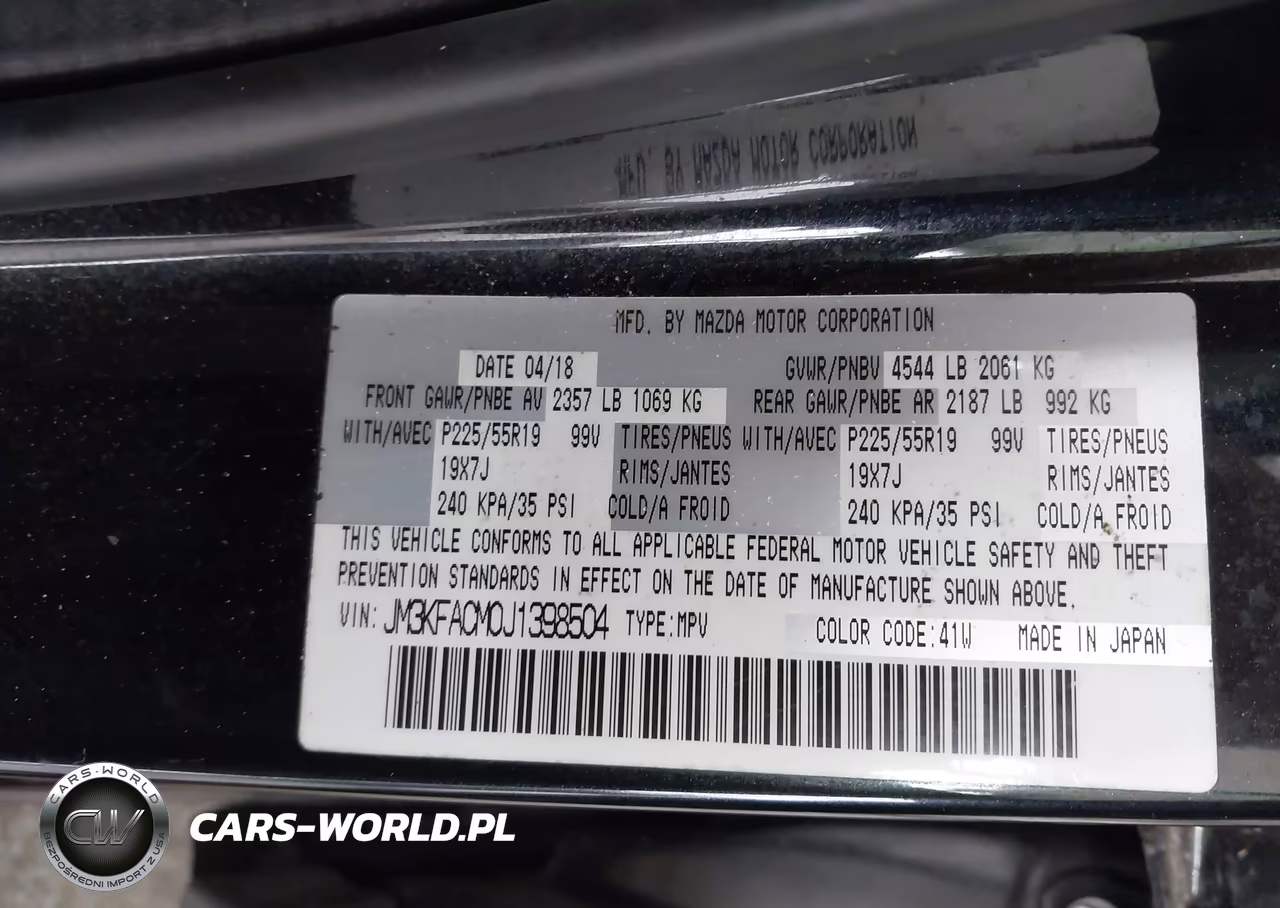 2018 Mazda Cx-5 Touring VIN:JM3KFACM0J1398504 - 9