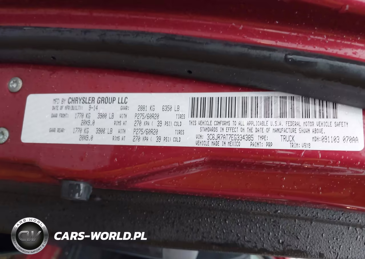 2014 Ram 1500 Express VIN:3C6JR7AT7EG334385 - 9