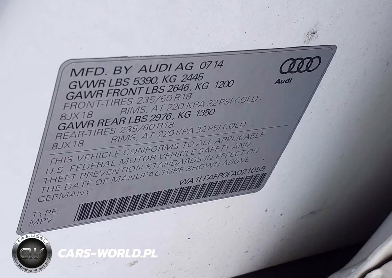 2015 Audi Q5 Premium Plus VIN:WA1LFAFP0FA021059 - 9
