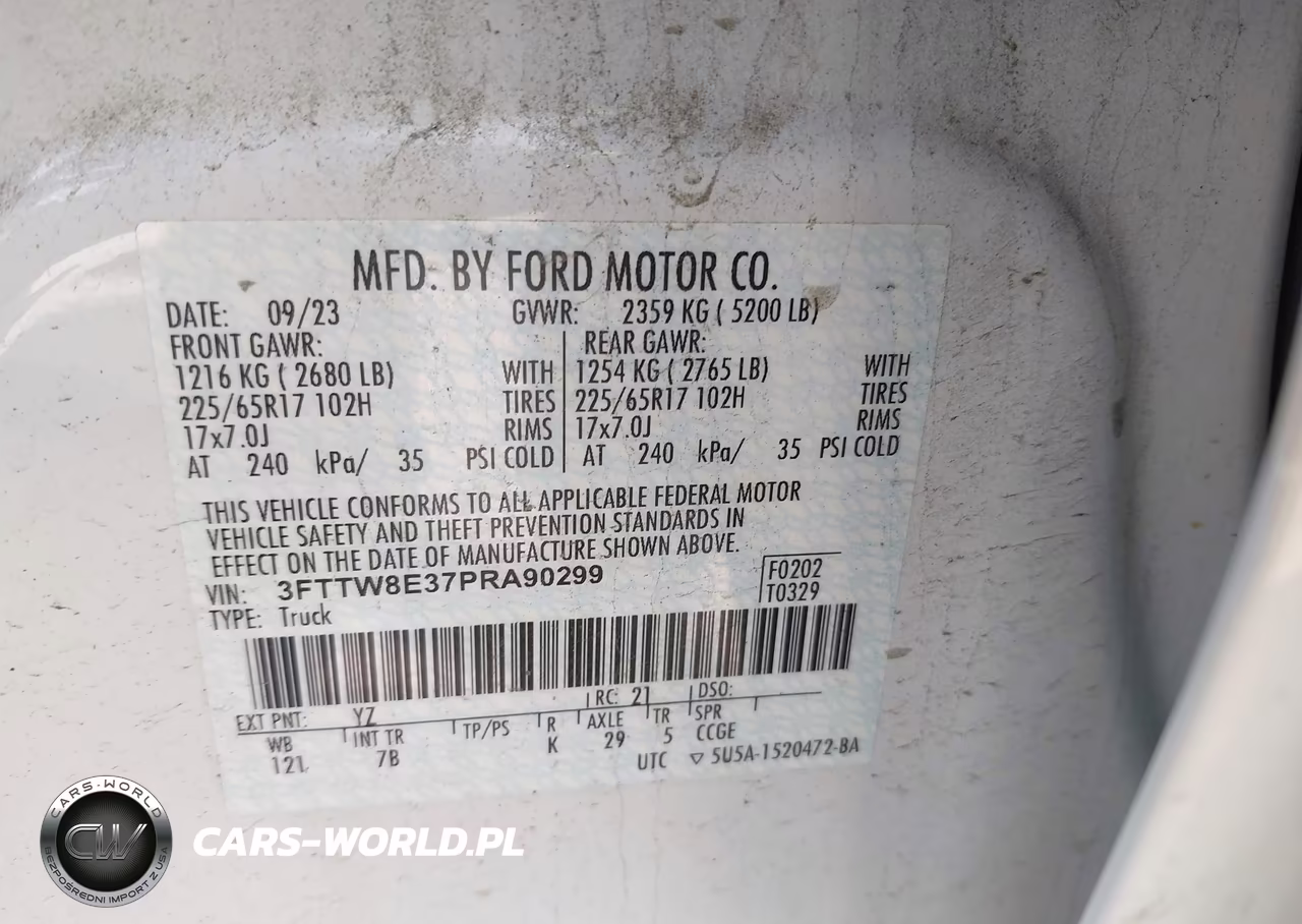 2023 Ford Maverick Xlt VIN:3FTTW8E37PRA90299 - 9
