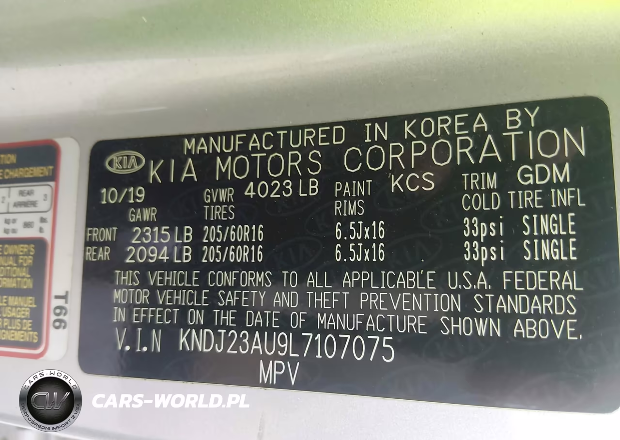 2020 Kia Soul Lx VIN:KNDJ23AU9L7107075 - 9