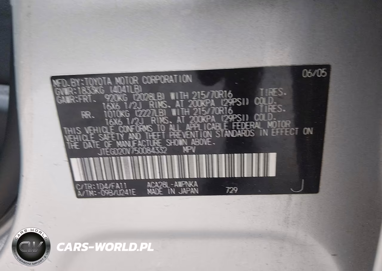 2005 Toyota Rav4 VIN:JTEGD20V750084332 - 9