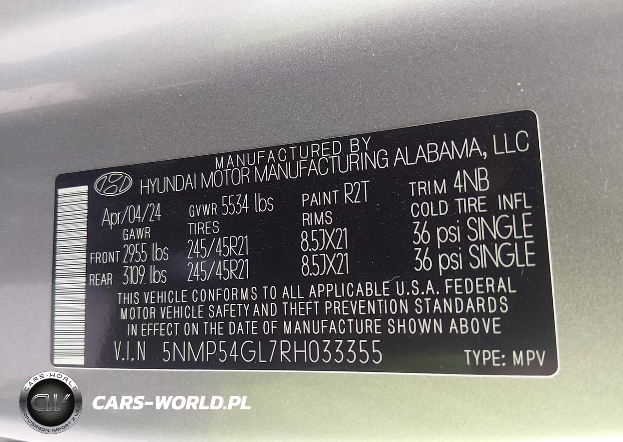 2024 Hyundai Santa Fe Calligraphy VIN:5NMP54GL7RH033355 - 9