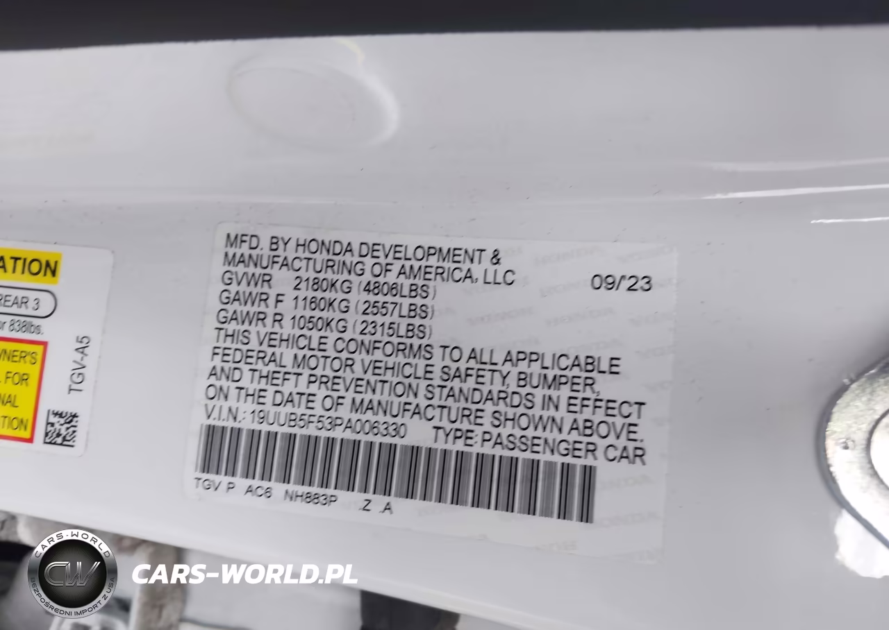 2023 Acura Tlx Tech A VIN:19UUB5F53PA006330 - 9