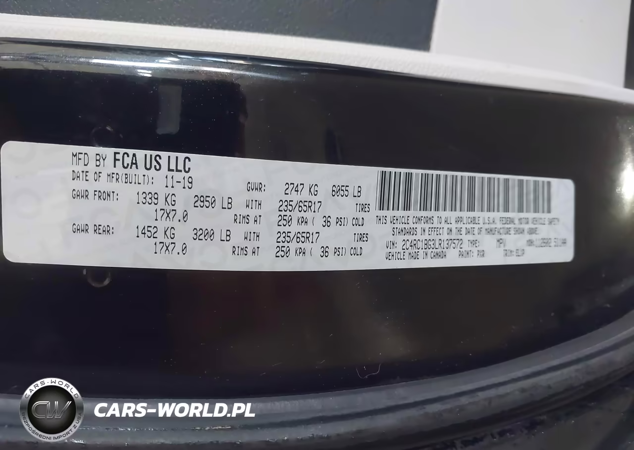 2020 Chrysler Pacifica Touring L VIN:2C4RC1BG3LR137572 - 8