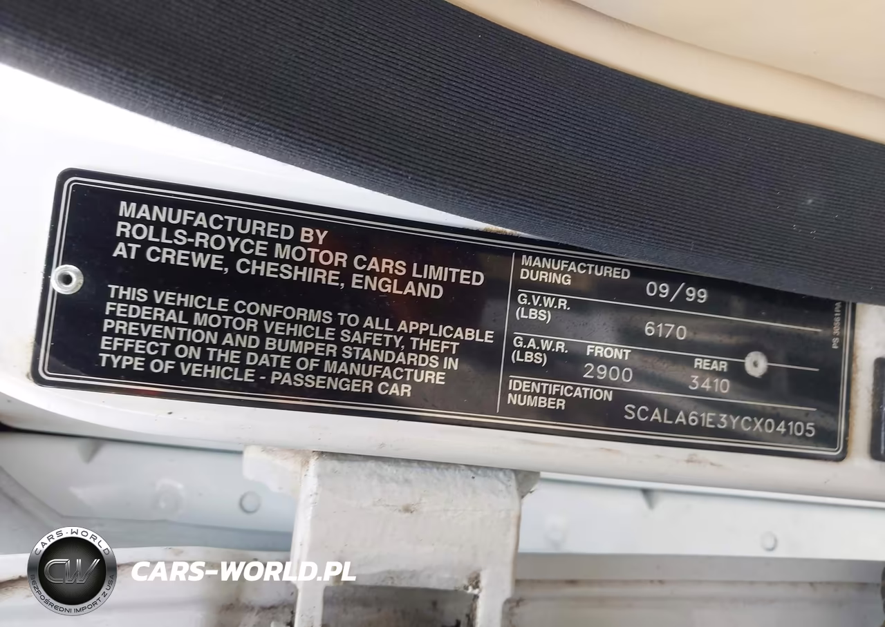 2000 Rolls-Royce Silver Seraph VIN:SCALA61E3YCX04105 - 9