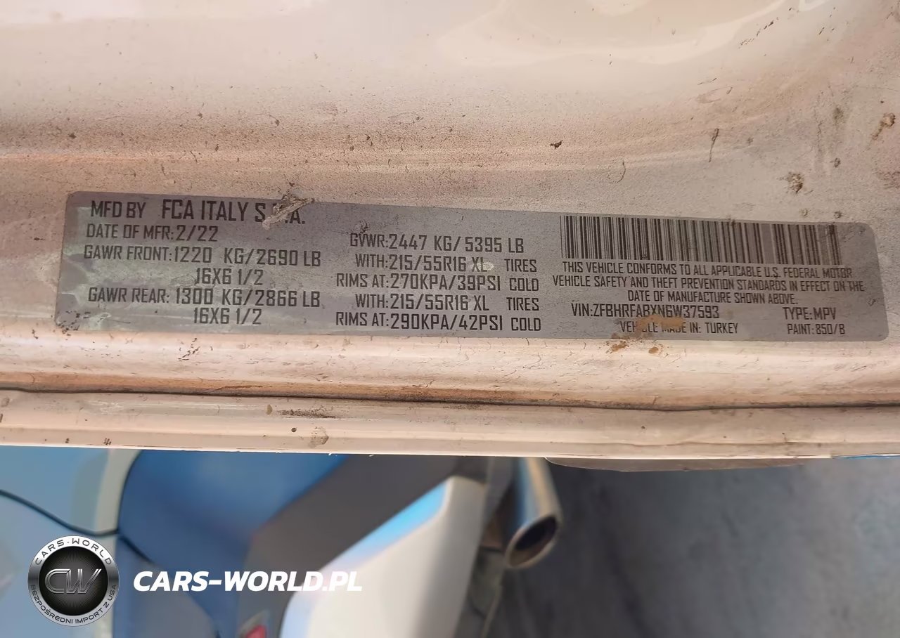 2022 Ram Promaster City Cargo Van VIN:ZFBHRFABXN6W37593 - 4