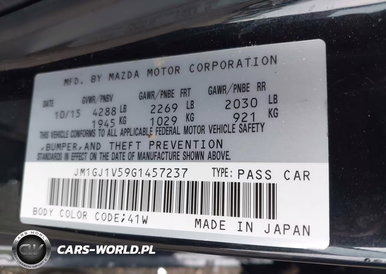 2016 Mazda Mazda6 I Touring VIN:JM1GJ1V59G1457237 - 9