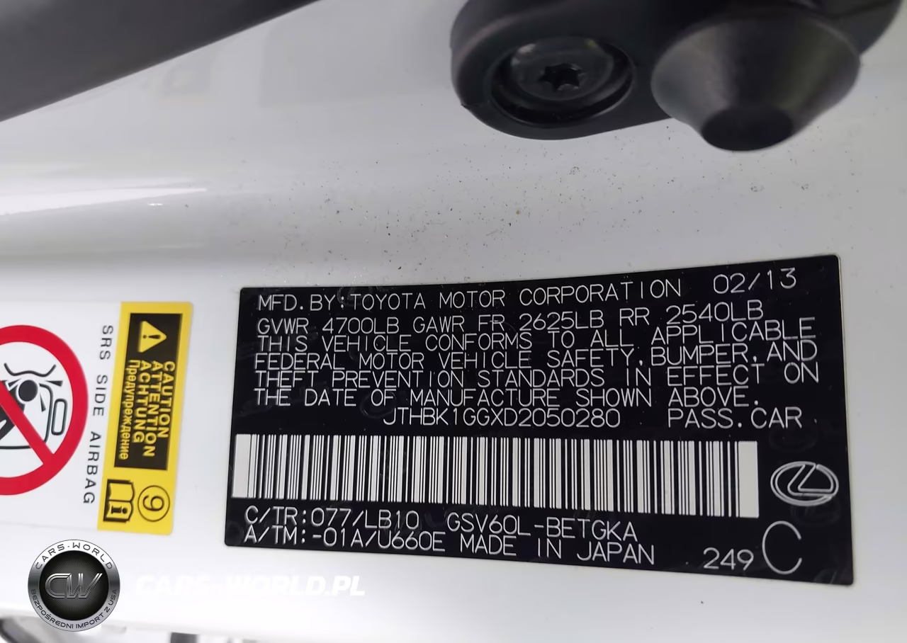 2013 Lexus Es 350 VIN:JTHBK1GGXD2050280 - 9