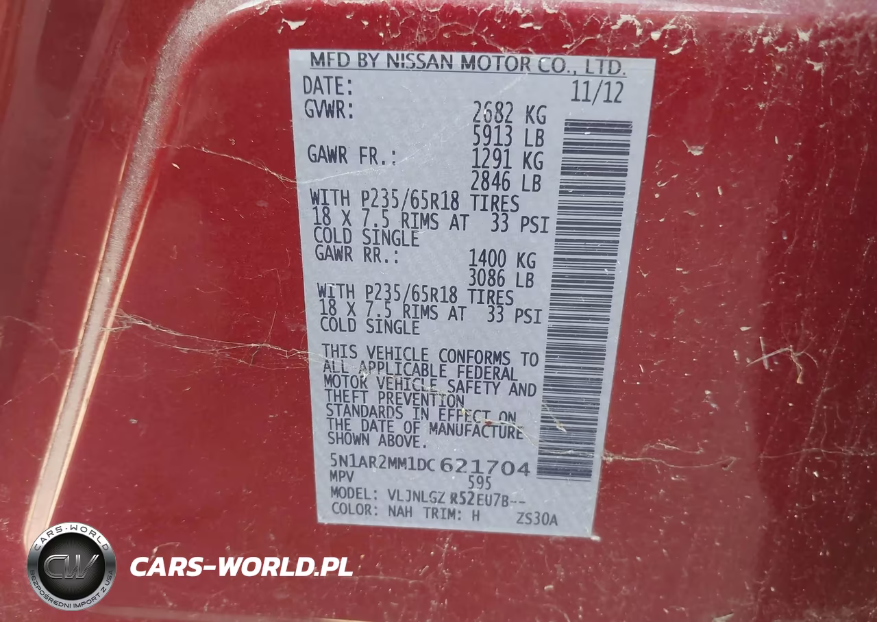 2013 Nissan Pathfinder Sl VIN:5N1AR2MM1DC621704 - 9