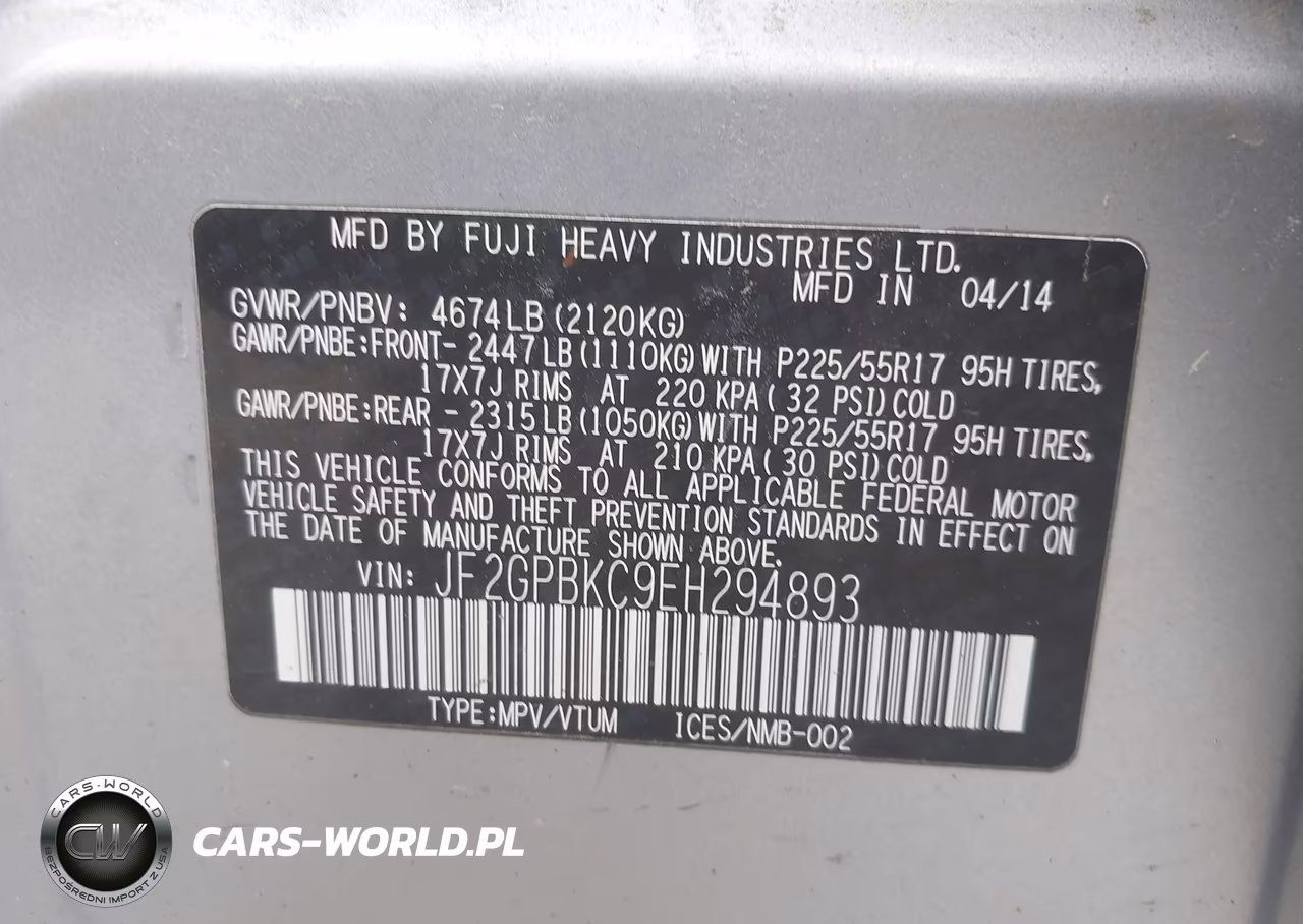 2014 Subaru Xv Crosstrek Hybrid 2.0I Touring VIN:JF2GPBKC9EH294893 - 9