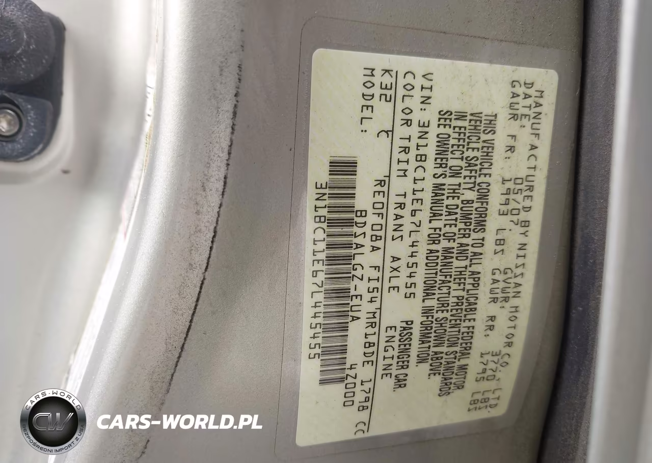 2007 Nissan Versa 1.8Sl VIN:3N1BC11E67L445455 - 9