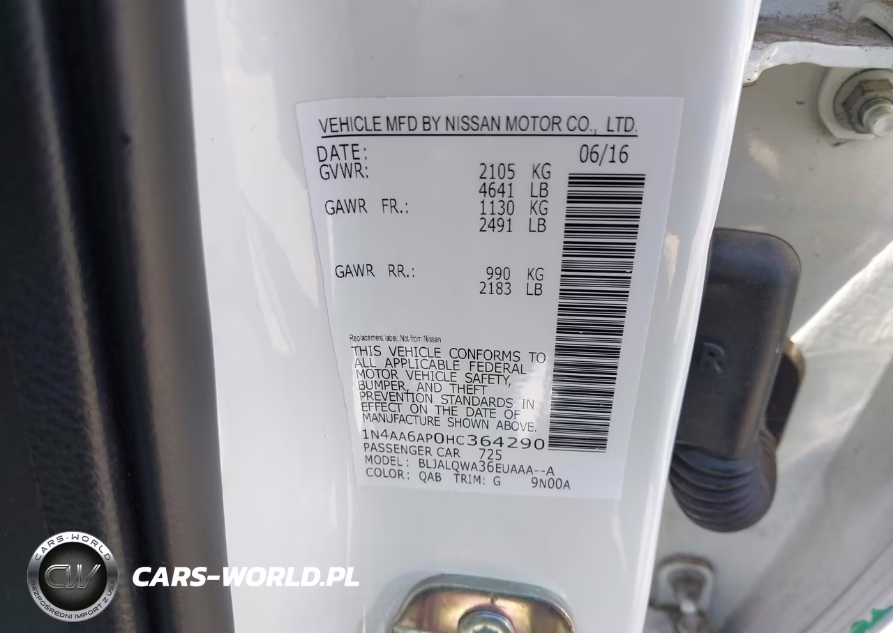 2017 Nissan Maxima 3.5 S VIN:1N4AA6AP0HC364290 - 9