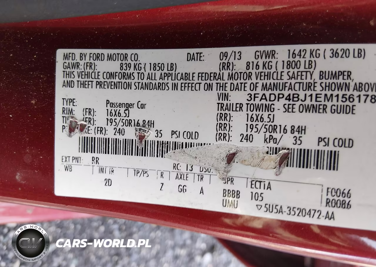 2014 Ford Fiesta Se VIN:3FADP4BJ1EM156178 - 9