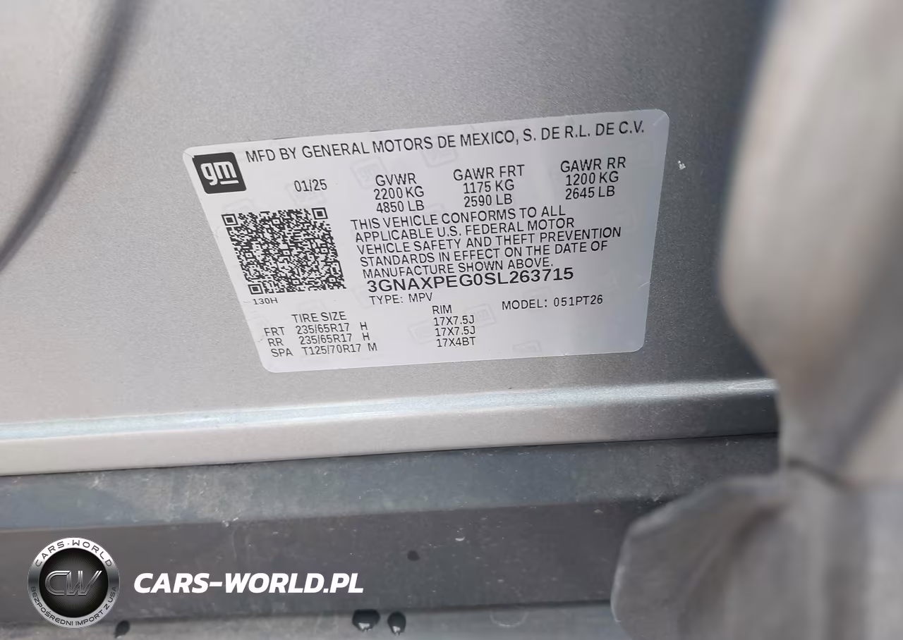 2025 Chevrolet Equinox Awd Lt VIN:3GNAXPEG0SL263715 - 9