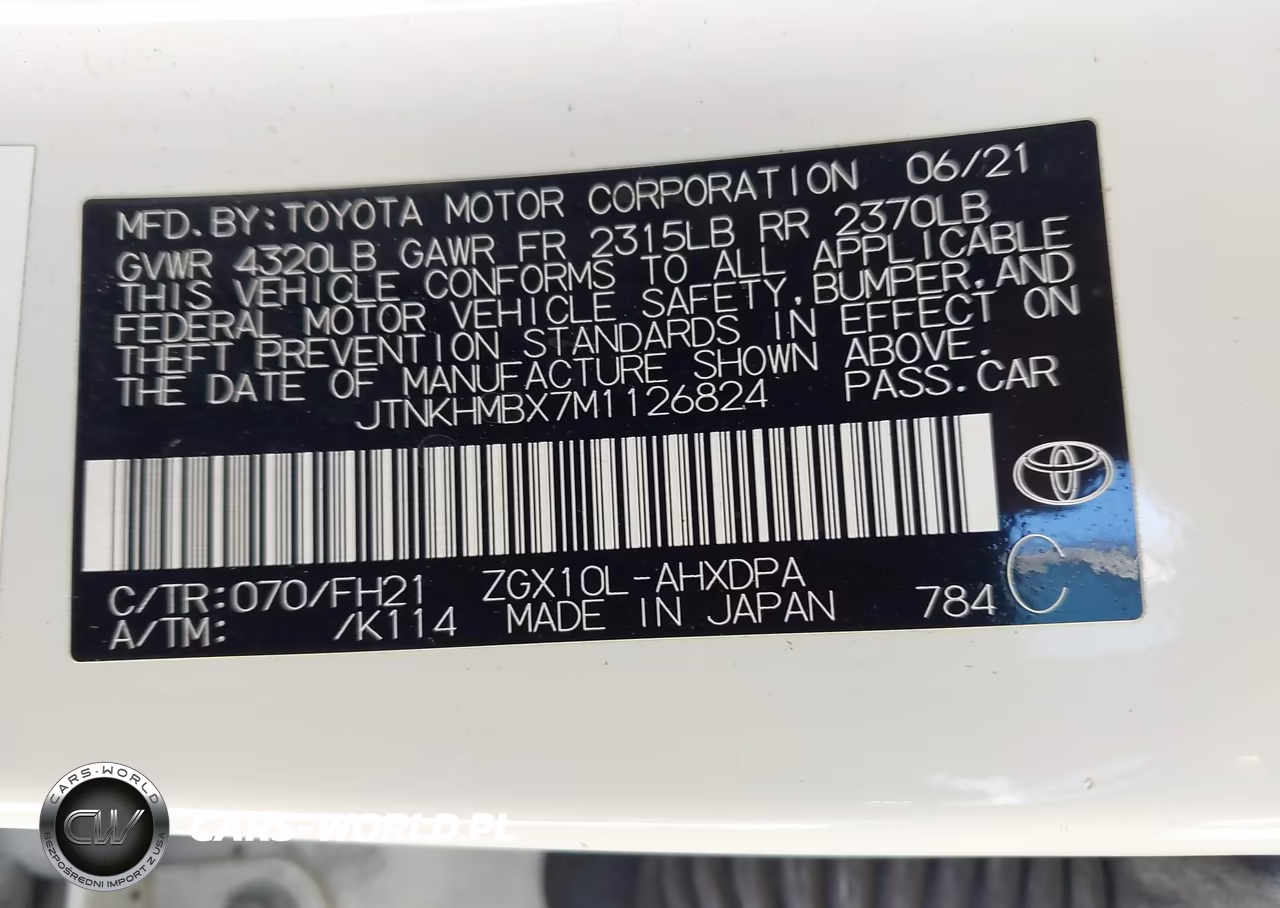 2021 Toyota C-Hr Le VIN:JTNKHMBX7M1126824 - 9