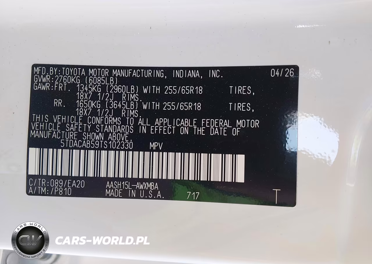 2026 Toyota Grand Highlander Hybrid Xle VIN:5TDACAB59TS102330 - 9