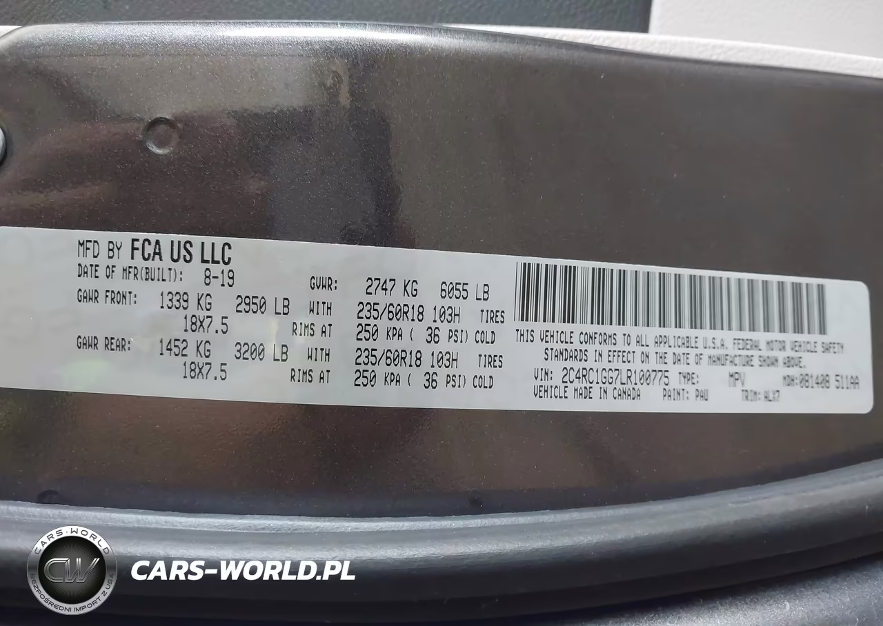 2020 Chrysler Pacifica Limited VIN:2C4RC1GG7LR100775 - 9