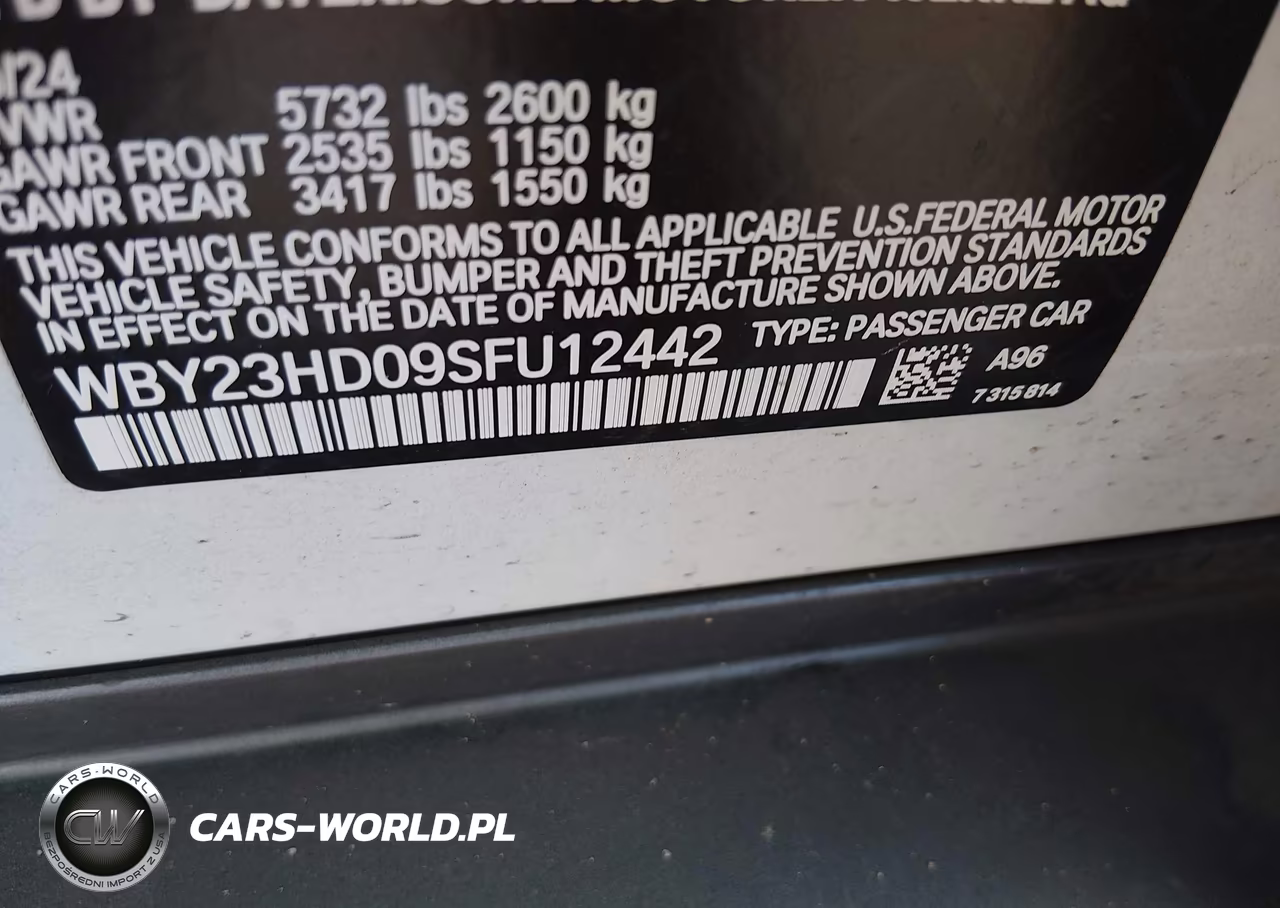 2025 BMW I4 Gran Coupe Edrive40 VIN:WBY23HD09SFU12442 - 9