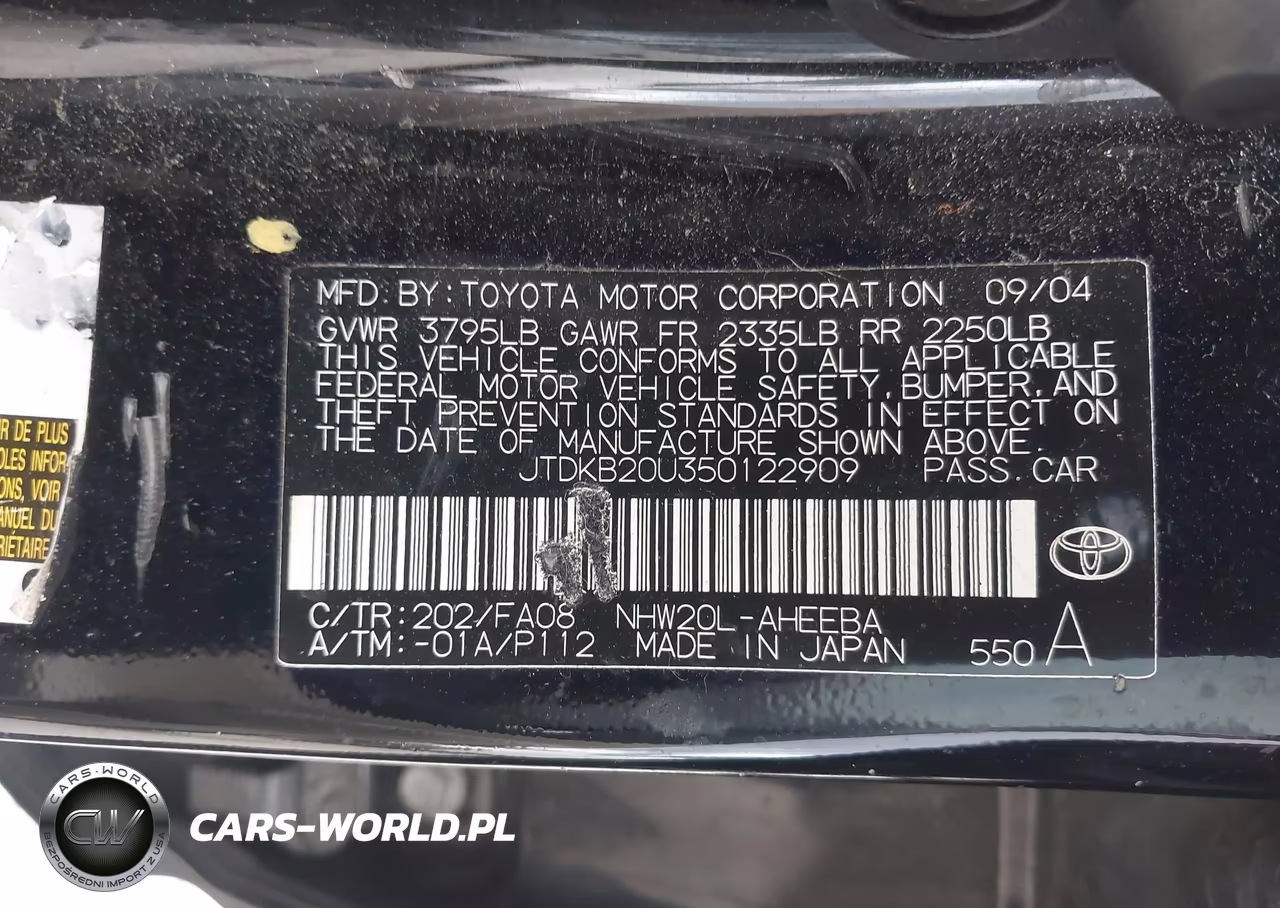 2005 Toyota Prius VIN:JTDKB20U350122909 - 9