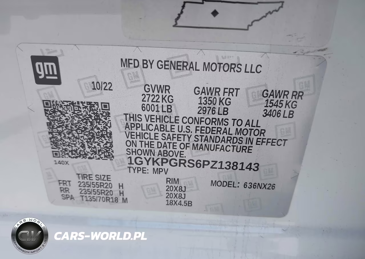 2023 Cadillac Xt6 Awd Sport VIN:1GYKPGRS6PZ138143 - 9