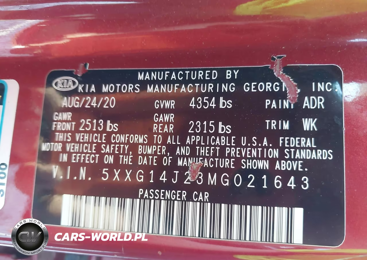 2021 Kia K5 Lxs VIN:5XXG14J23MG021643 - 9