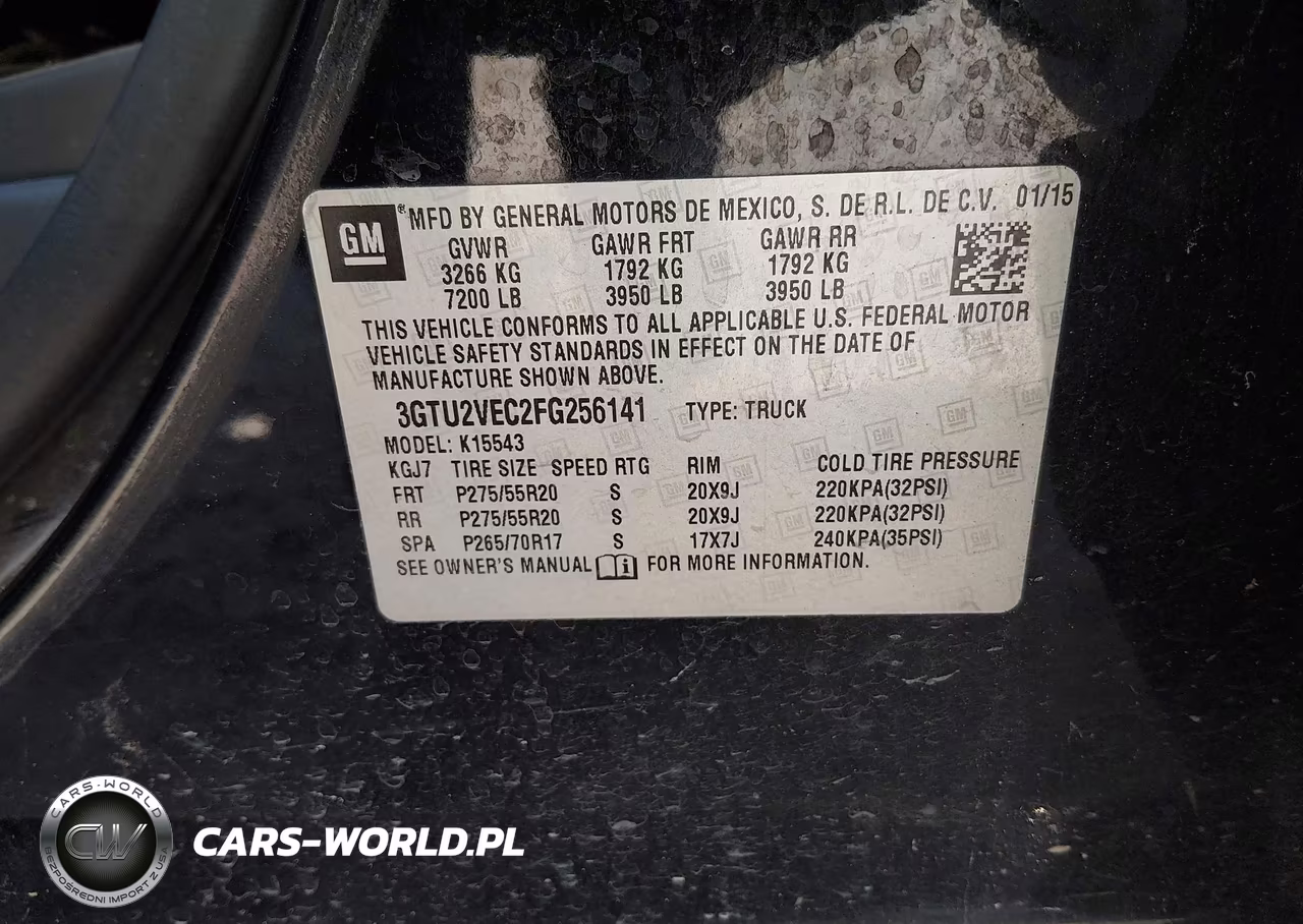 2015 GMC Sierra 1500 Slt VIN:3GTU2VEC2FG256141 - 9