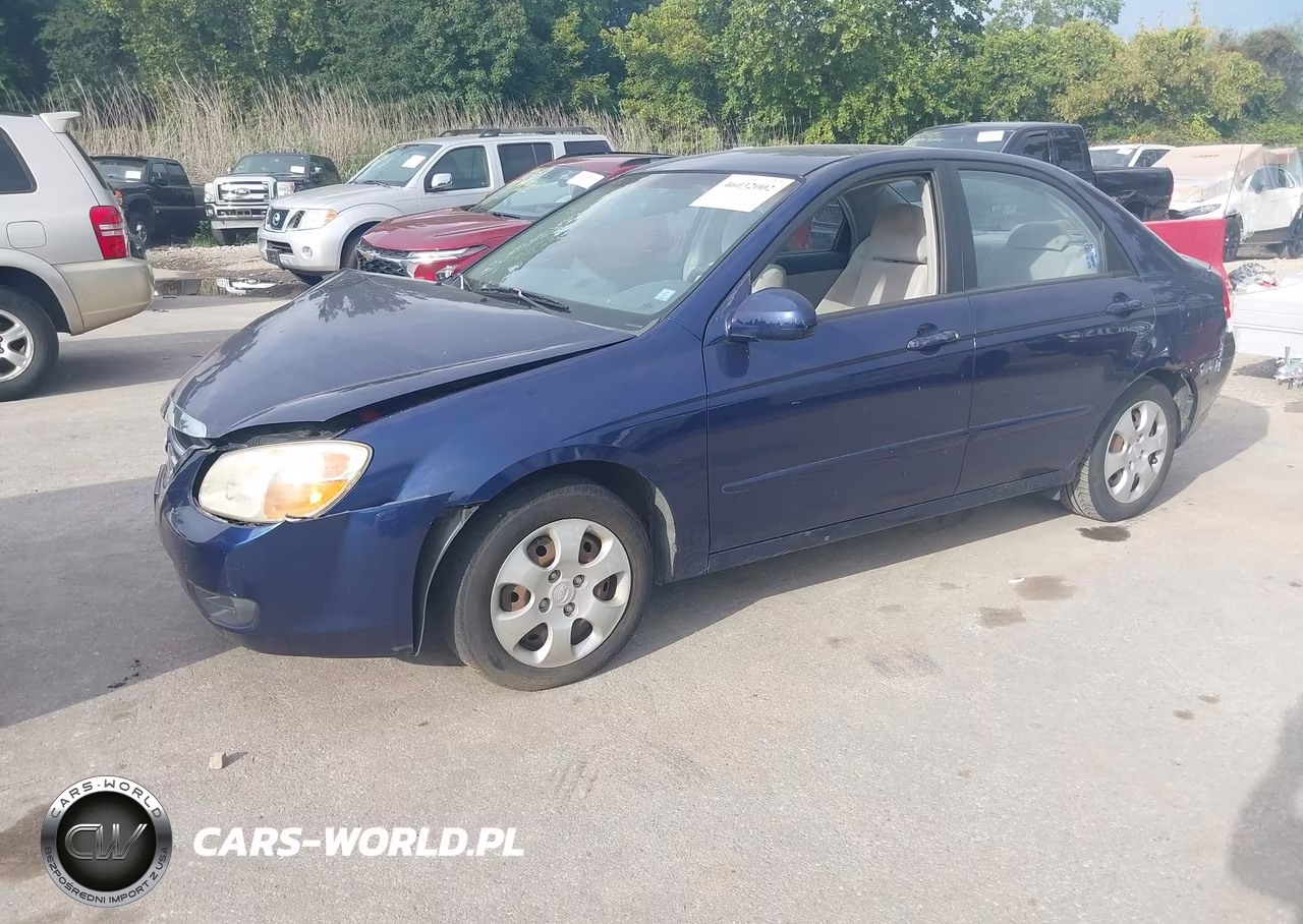 2007 Kia Spectra Ex VIN:KNAFE121X75435920 - 2