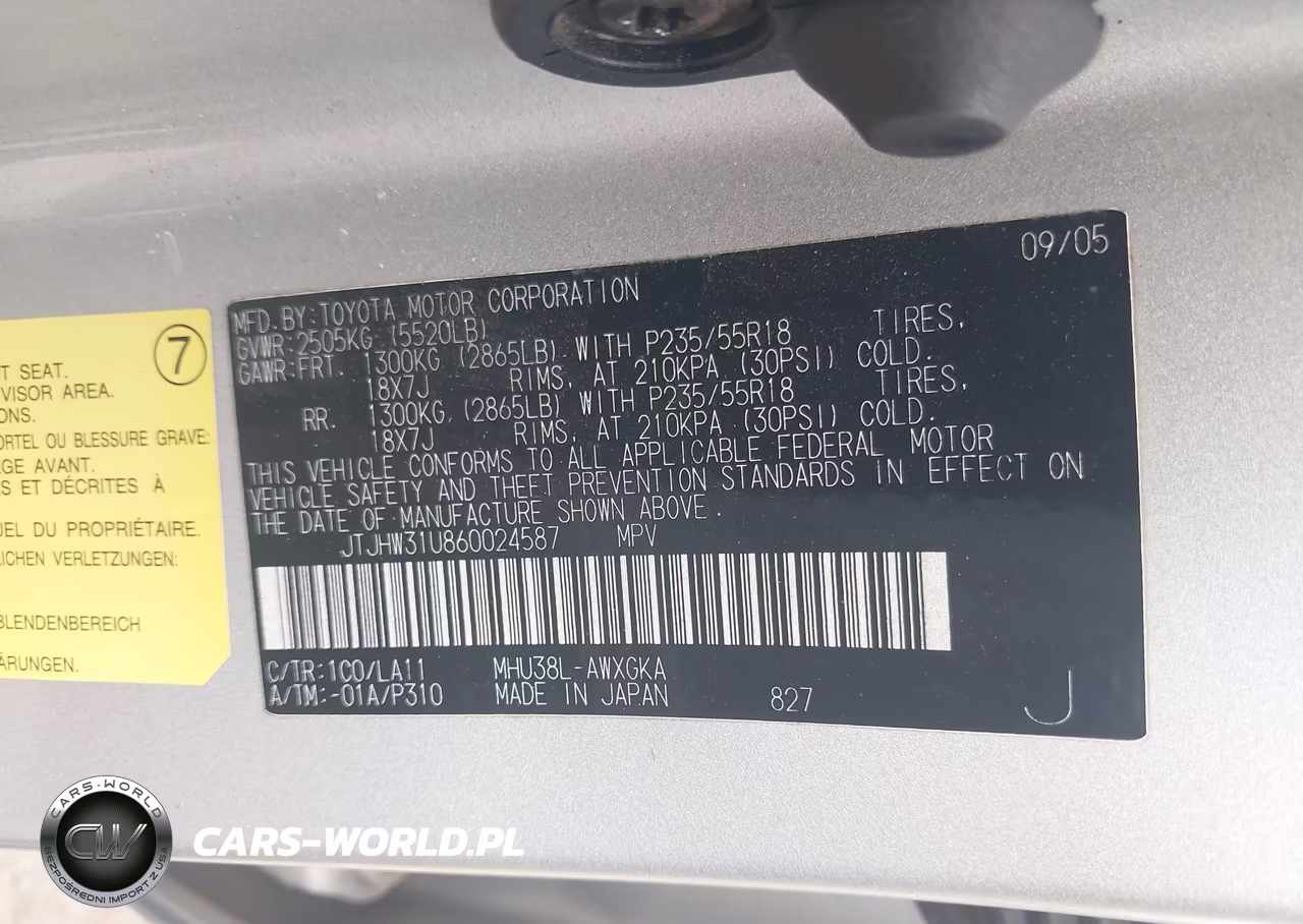 2006 Lexus Rx 400H VIN:JTJHW31U860024587 - 9