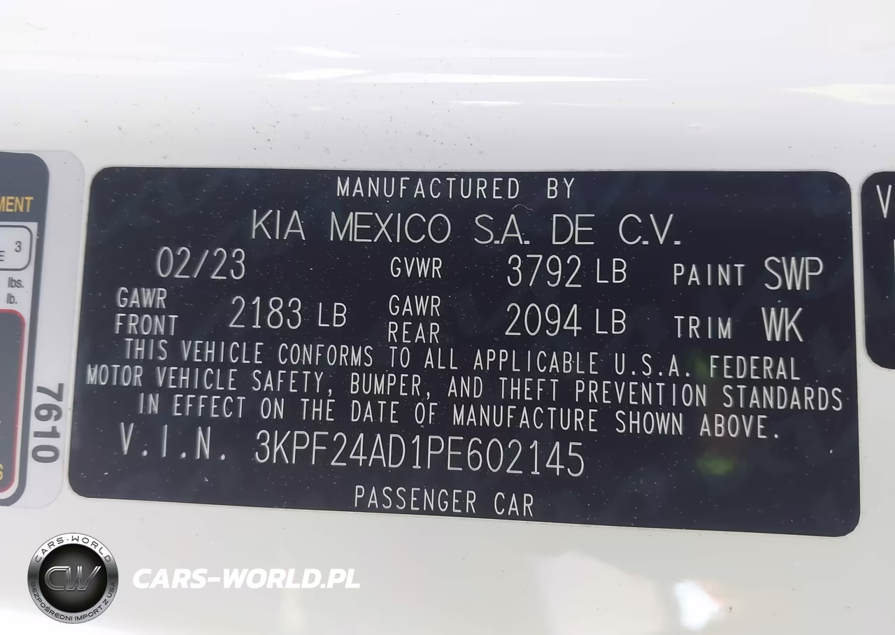 2023 Kia Forte Lxs VIN:3KPF24AD1PE602145 - 9